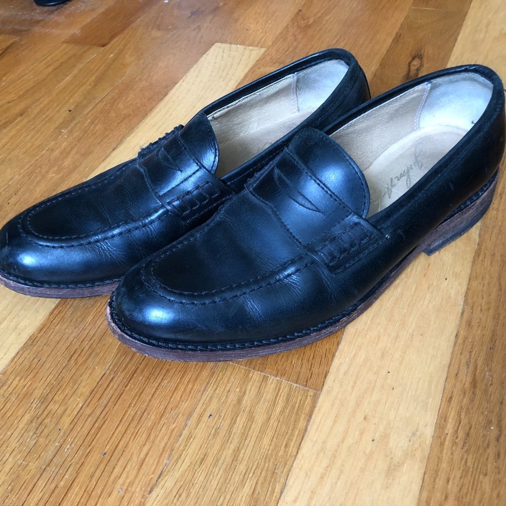 The Frye Company Black Leather Loafers